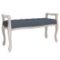 Panca Grigio Scuro 110x45x60 cm in Velluto Panca Grigio Scuro 110x45x60 cm in Velluto