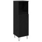 vidaXL Set di Mobili da Bagno in 3 Pezzi Rovere Nero Legno Ingegnerizzato vidaXL Set di Mobili da Bagno in 3 Pezzi Rovere Nero Legno Ingegnerizzato