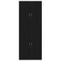 vidaXL Armadi 2 pz Nero Rovere 69,5x34x180 cm in Legno Ingegnerizzato
