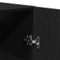 vidaXL Armadi 2 pezzi Nero e Rovere, 69,5x34x180 cm in Legno Ingegnerizzato