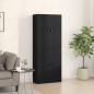 vidaXL Armadi 2 pezzi Nero Rovere 69,5x34x180 cm in Legno Ingegnerizzato