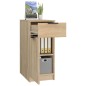 vidaXL Armadietto da Scrivania Rovere Sonoma 33,5x50x75 cm Legno vidaXL Armadietto da Scrivania Rovere Sonoma 33,5x50x75 cm Legno