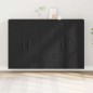 vidaXL Armadi a Muro 2 pz Rovere Nero Legno Ingegnerizzato vidaXL Armadi a Muro 2 pz Rovere Nero Legno Ingegnerizzato