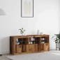 vidaXL Credenza con luci LED Legno vecchio 162x37x67 cm Legno ingegnerizzato