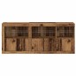 vidaXL Credenza con luci LED Legno vecchio 162x37x67 cm Legno ingegnerizzato