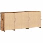 vidaXL Credenza con luci LED Legno vecchio 162x37x67 cm Legno ingegnerizzato