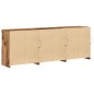 vidaXL Credenza con Luci LED Legno Vecchio 181,5x37x67 cm Legno Ingegnerizzato