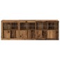 vidaXL Credenza con Lucernari LED Legno Invecchiato 202x37x67 cm Legno Ingegnerizzato vidaXL Credenza con Lucernari LED Legno Invecchiato 202x37x67 cm Legno Ingegnerizzato
