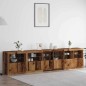 vidaXL Credenza con Luci LED Legno Vecchio 283x37x67 cm Legno Ingegnerizzato