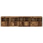 vidaXL Credenza con Luci LED Legno Vecchio 283x37x67 cm Legno Ingegnerizzato
