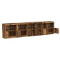 vidaXL Credenza con Luci LED Legno Vecchio 283x37x67 cm Legno Ingegnerizzato