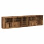 vidaXL Credenza con luci LED Legno vecchio 283x37x67 cm Legno ingegnerizzato