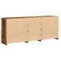 vidaXL Credenza con luci LED Legno invecchiato 162x37x67 cm Legno ingegnerizzato