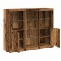 vidaXL Mobiletto con Luci LED Legno Antico 123x37x100 cm Legno Ingegnerizzato