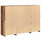 vidaXL Credenza con luci LED Legno Vecchio 143 x 37 x 100 cm Legno ingegnerizzato