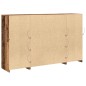 Credenza vidaXL con Luci LED Legno Antico 163x37x100 cm Legno Recuperato