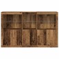 vidaXL Sideboard con luci LED Legno Vecchio 162x37x100 cm Legno ingegnerizzato