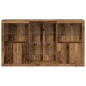 vidaXL Credenza con luci LED Legno invecchiato 181.5x37x100 cm Legno ingegnerizzato