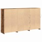 vidaXL Credenza con luci LED Legno invecchiato 181.5x37x100 cm Legno ingegnerizzato