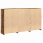 vidaXL Credenza con luci LED Legno Vecchio 202x37x100 cm