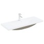 vidaXL Mobile lavabo con lavabo integrato in legno ingegnerizzato rovere nero