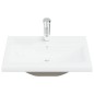Mobile Lavabo vidaXL con Lavabo Integrato Rovere Nero Legno Ingegnerizzato