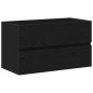 Mobile per Lavabo vidaXL con Lavabo Integrato Rovere Nero Legno Ingegnerizzato Mobile per Lavabo vidaXL con Lavabo Integrato Rovere Nero Legno Ingegnerizzato