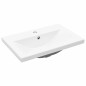 Mobile per Lavabo vidaXL con Lavabo Integrato in Quercia Nera in Legno MDF Mobile per Lavabo vidaXL con Lavabo Integrato in Quercia Nera in Legno MDF