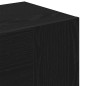 vidaXL Armadi da Corridoio 2 pezzi Rovere Nero Legno Ingegnerizzato