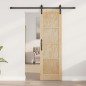 Porta Scorrevole vidaXL con Set di Ferramenta 61x198,5 cm Legno Massello di Pino Porta Scorrevole vidaXL con Set di Ferramenta 61x198,5 cm Legno Massello di Pino