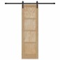 Porta Scorrevole vidaXL con Set di Ferramenta 61x198,5 cm Legno Massello di Pino Porta Scorrevole vidaXL con Set di Ferramenta 61x198,5 cm Legno Massello di Pino