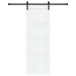 vidaXL Porta Scorrevole con Set di Ferramenta Bianca 73.5x211 cm in Legno Massello di Pino vidaXL Porta Scorrevole con Set di Ferramenta Bianca 73.5x211 cm in Legno Massello di Pino