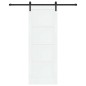 Porta Scorrevole vidaXL con Set di Ferramenta Bianco 78x211 cm Legno Massello Pino Porta Scorrevole vidaXL con Set di Ferramenta Bianco 78x211 cm Legno Massello Pino