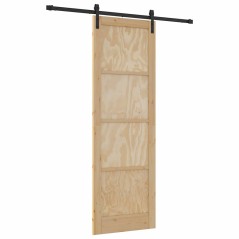 Porte scorrevoli vidaXL con accessori 78x232 cm Legno massello di pino