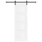 Porta scorrevole vidaXL con set di accessori bianca 78x232 cm in legno massello di pino