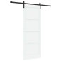 porta scorrevole vidaXL con set di ferramenta bianca 83x211 cm legno massello di pino porta scorrevole vidaXL con set di ferramenta bianca 83x211 cm legno massello di pino