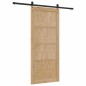 Porta Scorrevole vidaXL con Set di Ferramenta 86x198,5 cm in Legno Massello di Pino Porta Scorrevole vidaXL con Set di Ferramenta 86x198,5 cm in Legno Massello di Pino