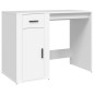 Scrivania Bianca 100x49x75 cm in Legno Multistrato