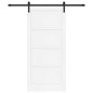 porta scorrevole vidaXL con set di accessori bianco 93x202 cm legno massello di pino porta scorrevole vidaXL con set di accessori bianco 93x202 cm legno massello di pino