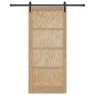 Porta Scorrevole vidaXL con Set di Ferramenta 93x211 cm in Legno Massiccio di Pino Porta Scorrevole vidaXL con Set di Ferramenta 93x211 cm in Legno Massiccio di Pino