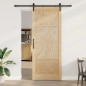 Porta Scorrevole vidaXL con Set di Accessori 93x232 cm Legno Massello Pino