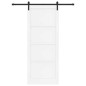 Porta Scorrevole vidaXL con Kit di Fissaggio Bianca 93x232 cm Legno Massello di Pino Porta Scorrevole vidaXL con Kit di Fissaggio Bianca 93x232 cm Legno Massello di Pino