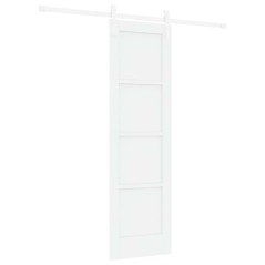 porta scorrevole vidaXL con hardware bianco 61x198.5 cm legno massello pino