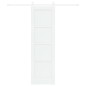 porta scorrevole vidaXL con hardware bianco 61x198.5 cm legno massello pino porta scorrevole vidaXL con hardware bianco 61x198.5 cm legno massello pino