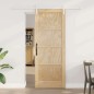 Porta Scorrevole vidaXL con Set di Accessori 78x202 cm Legno Massello di Pino Porta Scorrevole vidaXL con Set di Accessori 78x202 cm Legno Massello di Pino