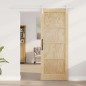 Porta Scorrevole vidaXL con Set di Accessori 78x202 cm Legno Massello di Pino Porta Scorrevole vidaXL con Set di Accessori 78x202 cm Legno Massello di Pino