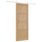 Porta Scorrevole vidaXL con Set di Accessori 78x202 cm Legno Massello di Pino Porta Scorrevole vidaXL con Set di Accessori 78x202 cm Legno Massello di Pino