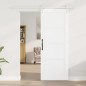 Porta Scorrevole vidaXL con Set di Ferramenta Bianca 78x202 cm Legno Massello di Pino