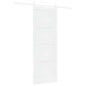 Porta scorrevole vidaXL con kit hardware bianca 78x211 cm legno massello pino Porta scorrevole vidaXL con kit hardware bianca 78x211 cm legno massello pino