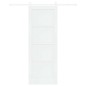 Porta scorrevole vidaXL con kit hardware bianca 78x211 cm legno massello pino Porta scorrevole vidaXL con kit hardware bianca 78x211 cm legno massello pino